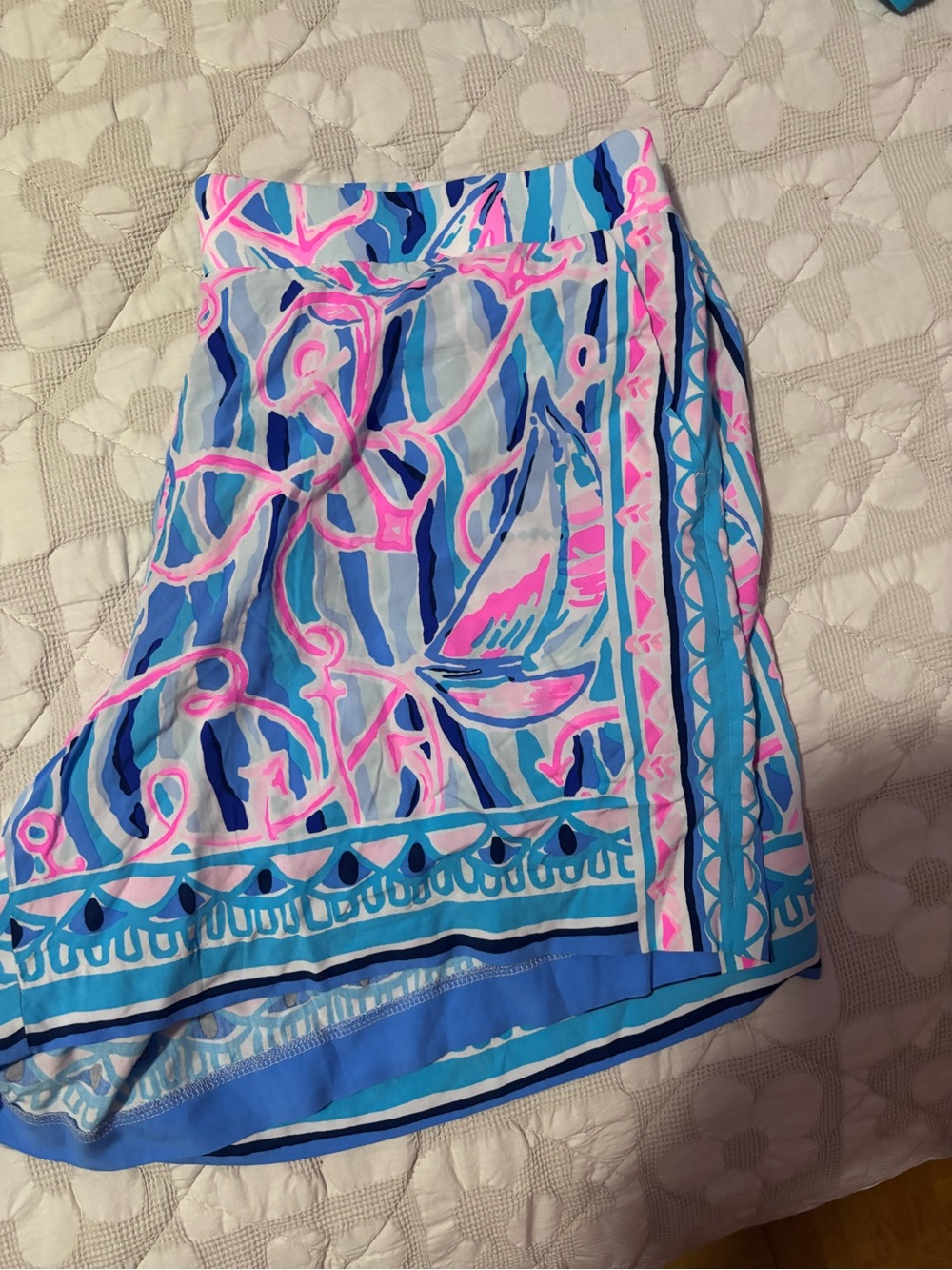 Lilly Pulitzer Blue, Light Blue & Pink Printed Shorts